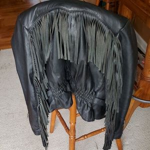 SOLD Harley Leather Fringe Jacket